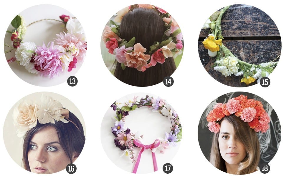 18 DIY de coronas de flores 