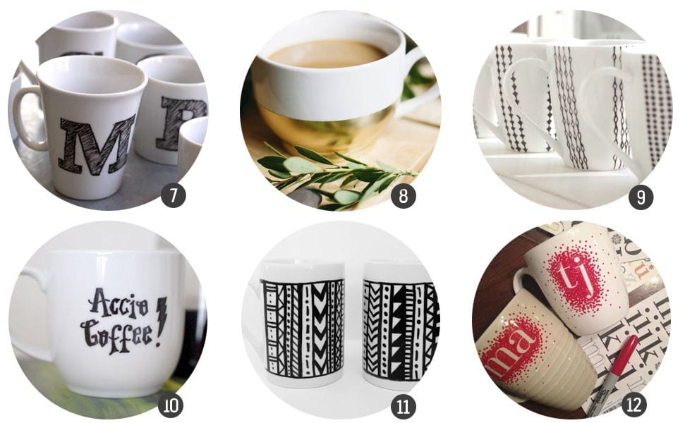 Regalos DIY: 18 diseños para decorar tazas de cerámica
