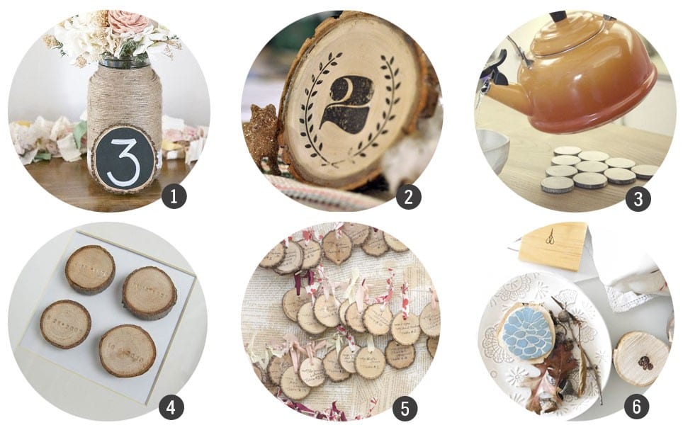 Inspiración: 18 DIYs con discos de madera