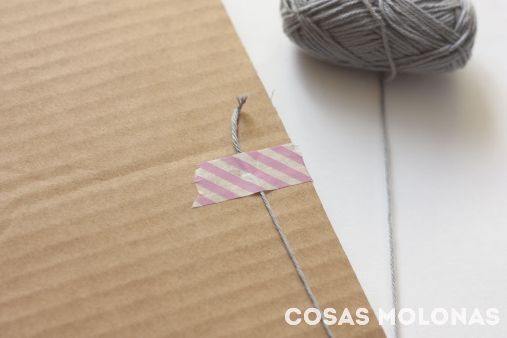 DIY Cómo fabricar un "telar" con cartón reciclado y nociones básicas para usarlo