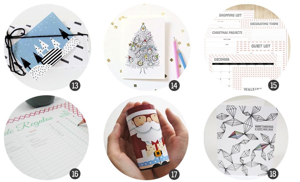 Imprimibles: 18 recursos inspirados en la Navidad