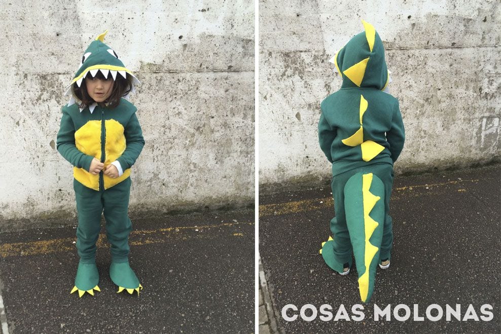 Cómo hacer un disfraz de dinosaurio casero - Cosas Molonas
