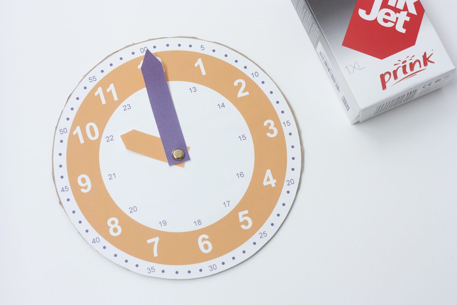 Imprimible / Reloj para aprender y practicar las horas